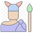 Celtic Warrior Lineal Color Icon Icon