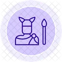 Celtic Warrior Line Icon Icon