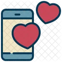 Celular Mensagem Coracao Icon