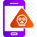 Telefone Celular Hackeado Malware Ícone