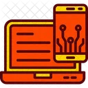 Celular Laptop Digitalizacao Icon