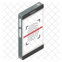 Identificacao Biometrica Impressao Digital Impressao Digital Ícone