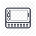 Celular Com Teclado Responsivo Tecnologia Ícone