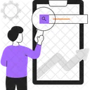 SEO Movel Pesquisa De SEO Celular Ícone