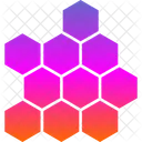 Celulas Pente Hexagono Ícone