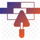Cement Applicator Cement Trowel Cement Spreading Tool Icon