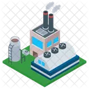 Cement Industry Mill Commercial Building Icon