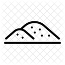 Cement Land Pile Icon
