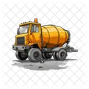 Concrete Mixer Construction Cement Truck Icon
