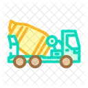 Truck Cement Production Icon