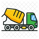 Cement Truck Delivery Truck Construction Logistics Icon