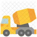 Cement Truck Mixer Icon