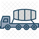 Construction Truck Concrete Mixer Icon