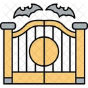 Cemetery Gate Door Way Entrance Icon
