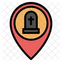 Cemetery Placeholder Pin Pointer Gps Map Location Icon
