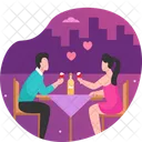 Cena de pareja  Icono