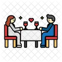 Cena Romantica Cena Amor Icono