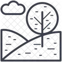Montanhoso Cenario Meio Ambiente Ícone