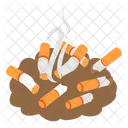 No Fumar Cigarrillos Ni Tirar Basura Icono