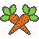 Cenouras Agricultura Legumes Ícone