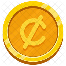 Cent coin  Icon