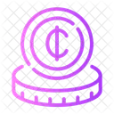Cent Coin Digital Icon