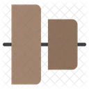 Center Align Align To Center Vertical Icon