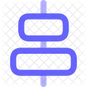 Center Align Vertical  Icon