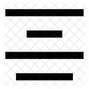 Center Alignment Icon