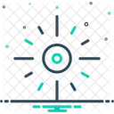 Zentrum Fokus Kern Symbol