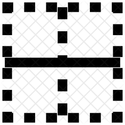 Center Table border Icon