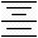 Center Text Align  Icon