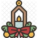 Centerpiece Christmas Candle Icon