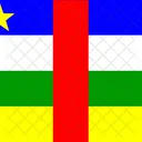Central African Republic Flag Country Icon