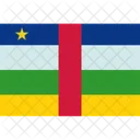 Central african republic flag  Icon