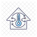Central Air Conditioning Winter Control Icon