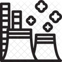 Centrale Electrique Usine Industrie Icône