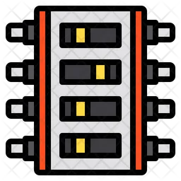 Tablero de interruptores  Icono