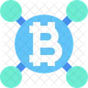 Centralized Bitcoin Blockchain Icon