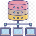 Centralized Database Content Server Database Management System Icon