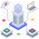 Centralized Network Server Connection Server Network Icon