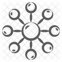 Centralized Network  Icon