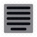Centrar Justificar Centrar Alineacion Alinear Centro Icono