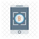 Enfoque Bitcoin Movil Icono