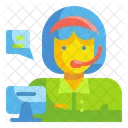 Callcenter Apoyo Mujer Icon