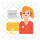 Centro De Llamadas Soporte Servicio Al Cliente Icon