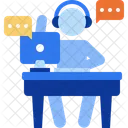 Centro De Llamadas Soporte Comunicacion Icon