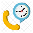 Centro De Llamadas Hora Reloj Icon