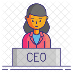 Ceo Icon - Download in Colored Outline Style