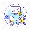 Gestion De Cartera Mercado Bajista Mercado Alcista Icon